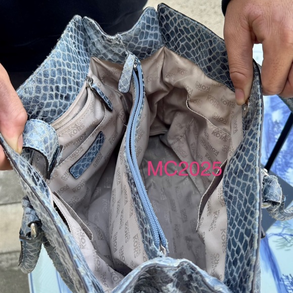 Michael Kors Hamilton Python Satchel - Picture 8 of 11